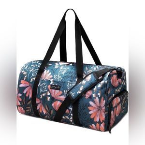 Jadyn 22" Women's Large Duffel/Weekender Bag - Navy Floral NWT
